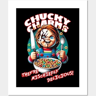 Playful Horrors: Chucky Charms Cereal T-Shirt Posters and Art